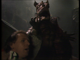 Caves Of Androzani Doctor with magma beast