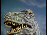 Invasion Of The Dinosaurs T rex close up