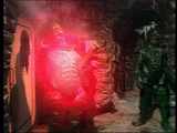 Monster of Peladon Ice Warrior Destroyed