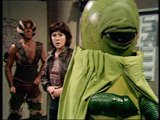 Monster of Peladon Sarah and Alpha Centauri