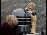 Planet Of The Daleks Dr nad Taron fight dalek