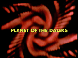 Planet Of The Daleks Titles