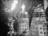 The Daleks Masterplan Daleks burn down jungle
