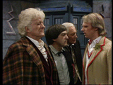 The Five Doctors meeting former selves