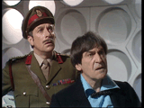 The Three Doctors Brigadier and 2nd Doctor3