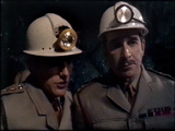 Dr Who and the Silurians Captain Hawkins and the Brigadier