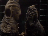 Dr Who and the Silurians Silurians argue