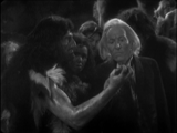 Unearthly Child the Doctor confronts Hur
