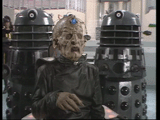 Resurrection of the Daleks Davros and Daleks