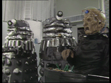 Resurrection of the Daleks Davros and wrecked daleks