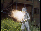 Silver Nemesis cyberman explodes