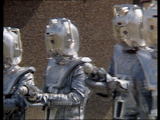 Silver Nemesis cybermen in battle